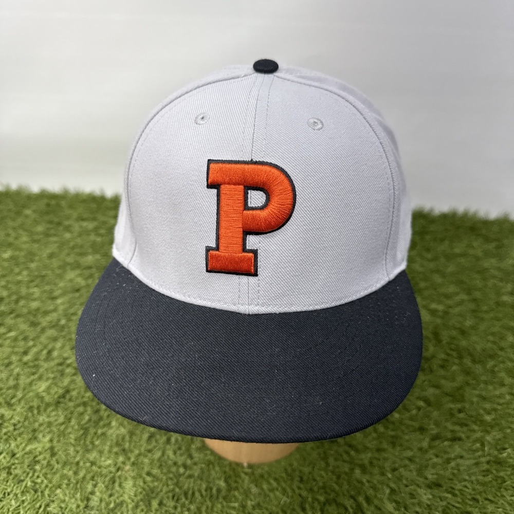 Nike Princeton University Tigers Hat Fitted 7 1/2 Black Grey Orange Baseball
